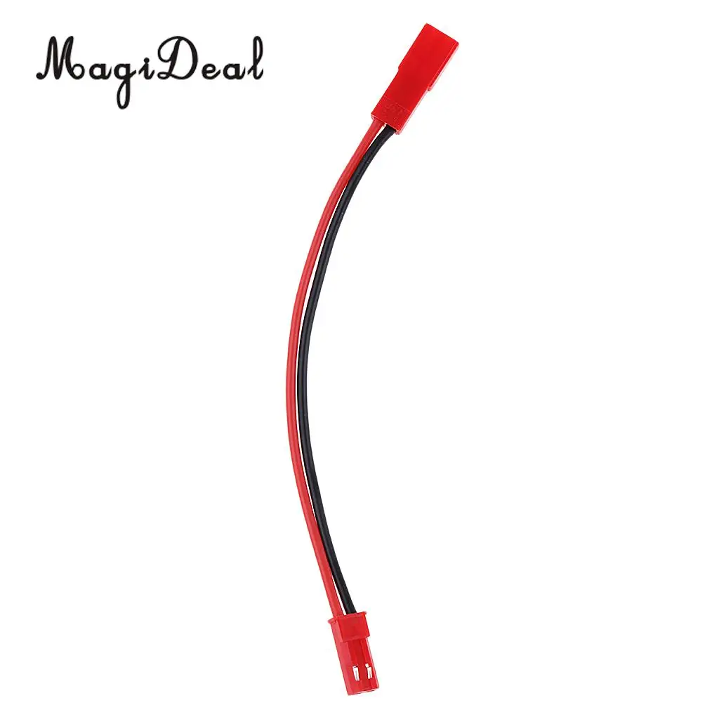 MagiDeal 5Pcs RC Model JST 2-Pin Male to Female Connector Plug Extension Wire Cable Harness for Battery RC Model Parts