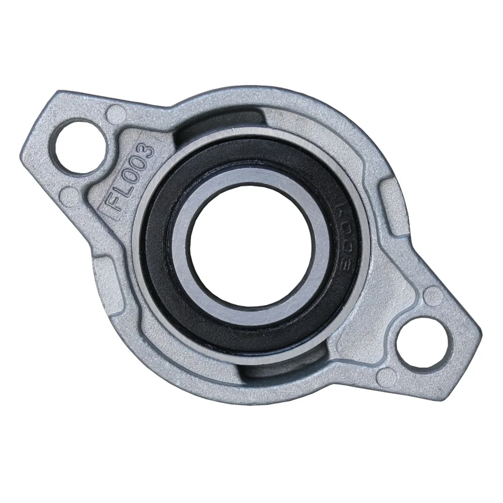 KFL003 17mm Bore Diameter Zinc Alloy Pillow Block Flange Bearing Unit Housing Unit