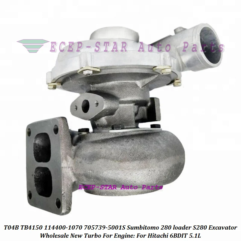 T04B TB4150 114400-1070 1144001070 705739-5001S 705739-0001 Turbo For Sumbitomo 280 loader S280 Excavator For Hitachi 6BDIT 5.1L