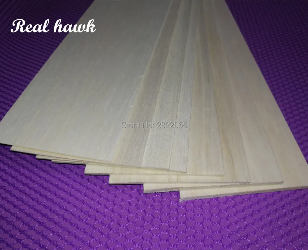 970x100x4mm AAA+ Model Balsa wood sheets for DIY RC model wooden plane boat material