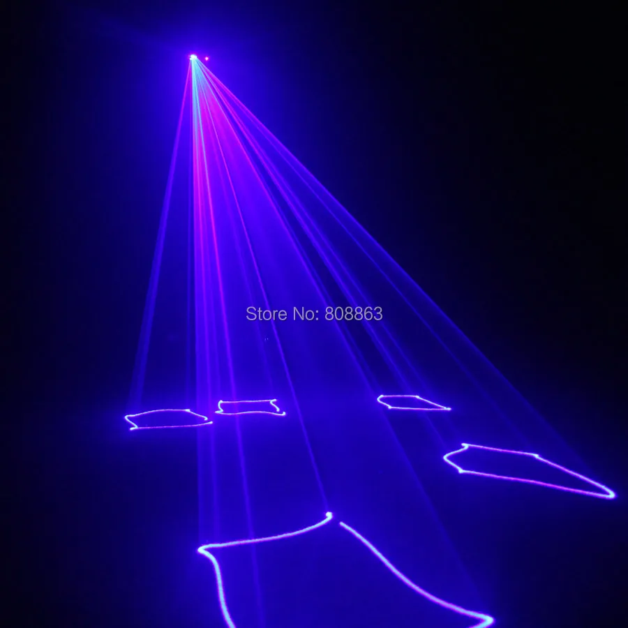 ESHINY 450mW Blue Laser Stage Lighting Scanner Beam DMX512 Effect Light Dance DJ Bar Disco Shop Party Xmas Show Remote B114D3