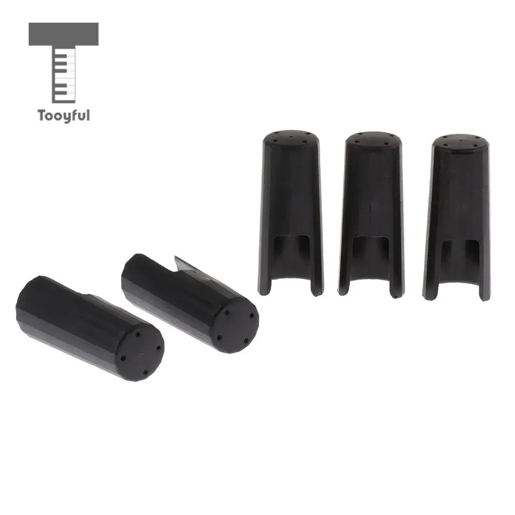 5Pcs Plastic Saxophone Mouthpiece Cap Sax Protect Cap for Woodwind Instrument Novice Professional Sax Replacement Accessories