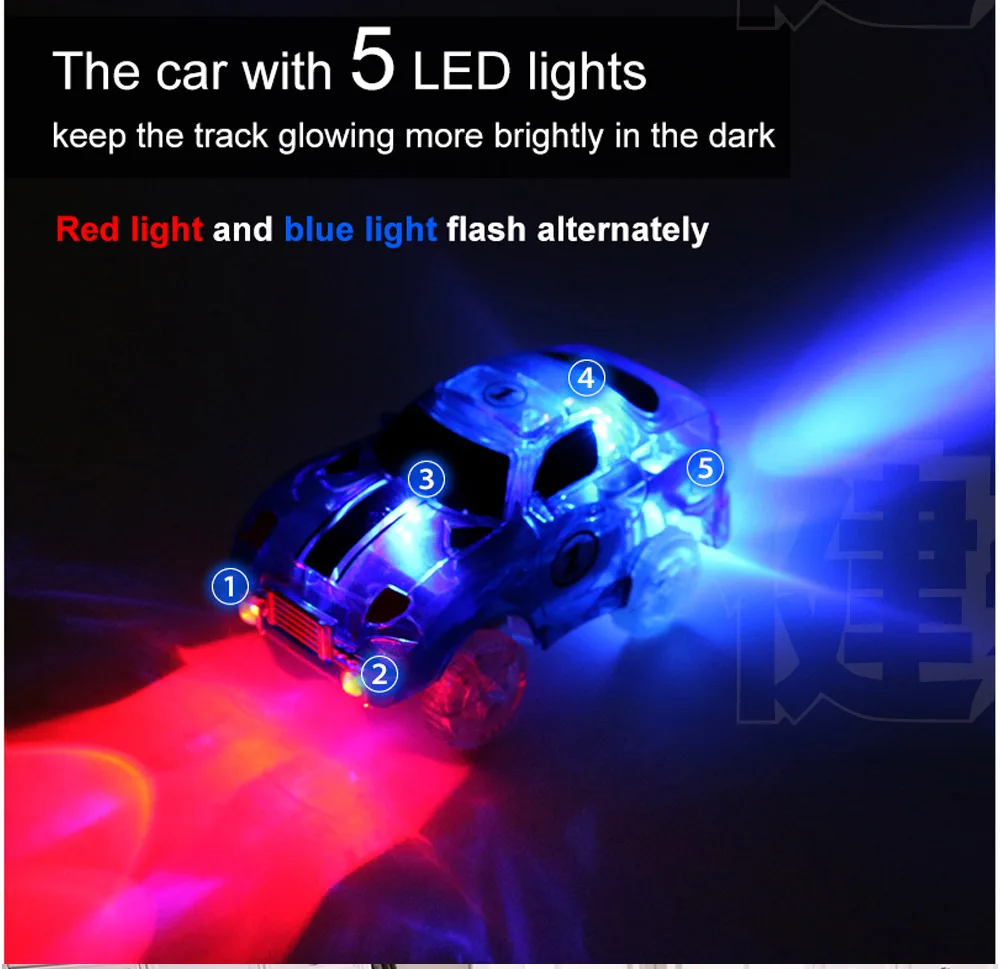 Hot Magical Track Toy Car track glow in the Dark DIY track Accessories Educational gifts toys for children boys girls