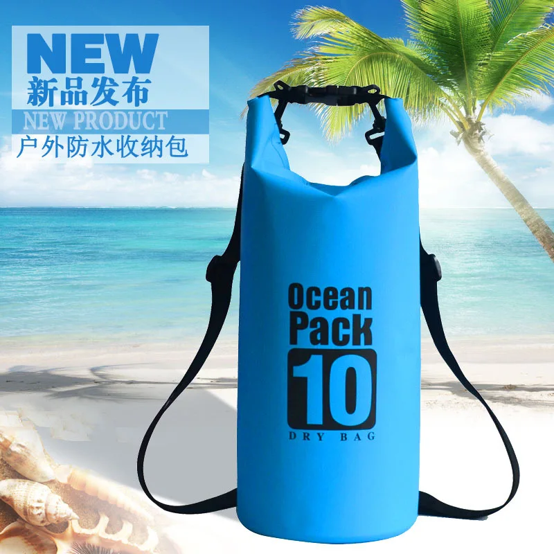 10L 20L 30L PVC Waterproof Dry Bag Outdoor Diving Foldable Storage Bag Rafting Kayaking Camping Floating Sailing Backpack