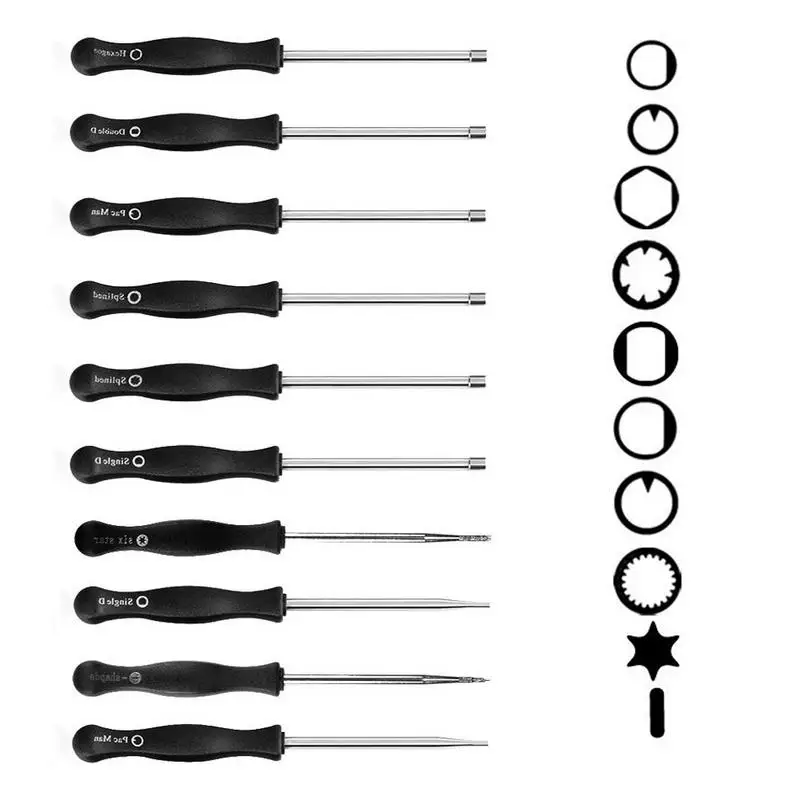 6/8/10 Pcs Car Motorcycle Universal Tune Up Carburetor Adjusting Screwdriver Tool Kit With Carb Cleaning Needles Brushes