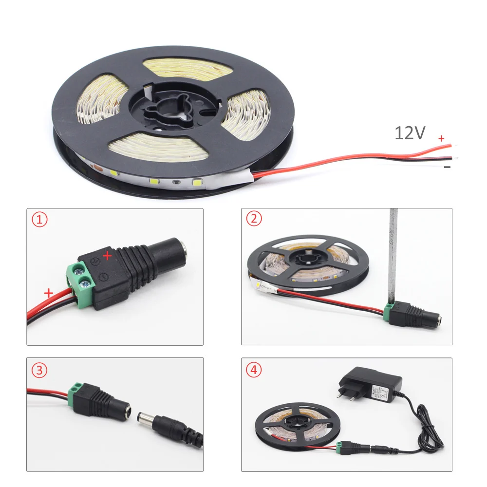 Elastyczna taśma LED 12 V 5M wodoodporna taśma LED 10m taśma RGB SMD 2835 ciepłe zimne białe 12 Volt Tira Ribbon oświetlenie tła