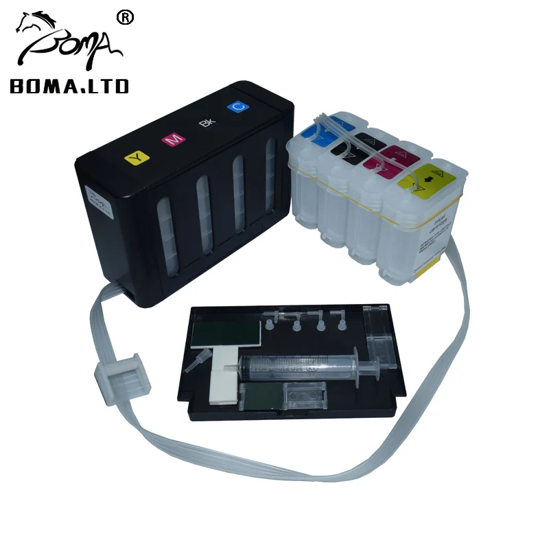 Continuous Ink Ciss System For HP10 82 For HP 500 800 815 Printer For HP 10 82 CISS With Cartridge Auto Reset ARC Chip image 4