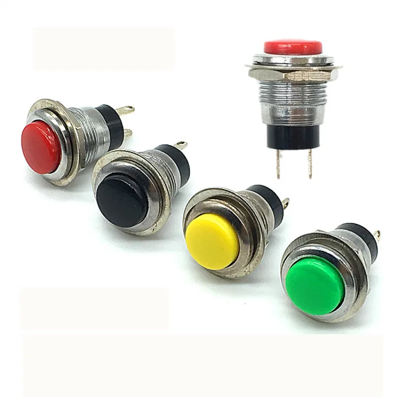 5pcs 12mm 2pin momentary push button switch Non-locking switch DS-318