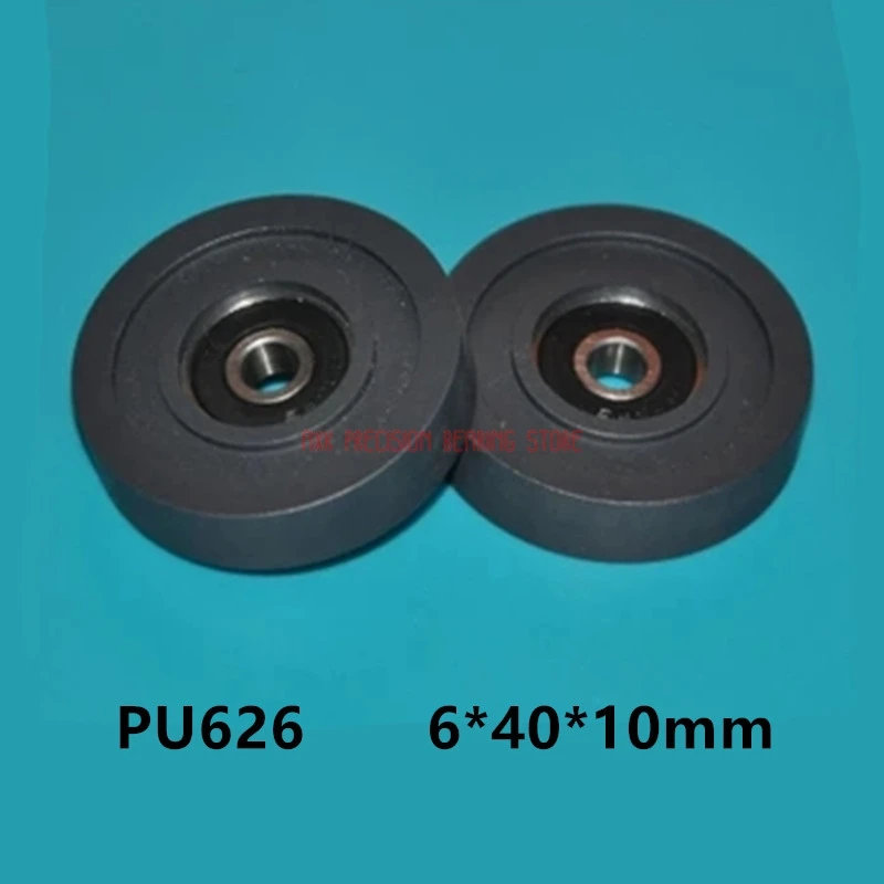 

2023 Direct Selling Real Miniature Bearings 6*40*10 Rubber Coated Pu Wheel Polyurethane Mute Bearing 626