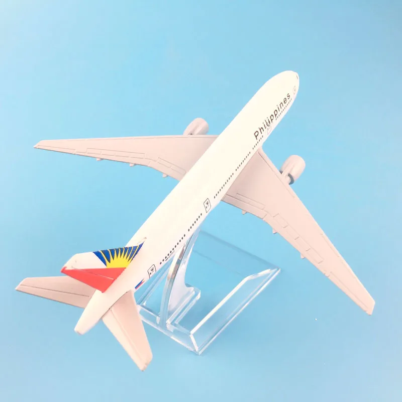 

JASON TUTU 16cm plane airplane model Philippines Boeing 777 aircraft model diecast metal airplanes model 1:400 Plane toy gift