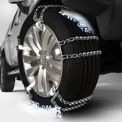 Cadena de nieve Universal para neumáticos de coche, cadena de Metal para nieve, acero al manganeso, clavos de hielo rotos, resistente al desgaste, barro, arena, accesorios para coche