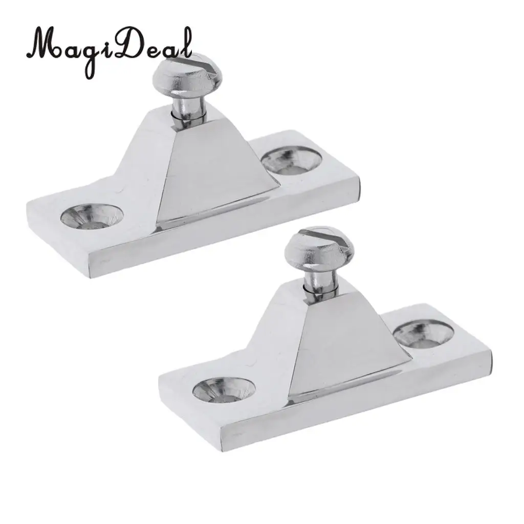 Heavy Duty 2 Pieces 316 Stainless Steel Bimini Top Deck Hinge Side Mount for Marine Boats Canopy Tops Dinghy Yacht Accessories