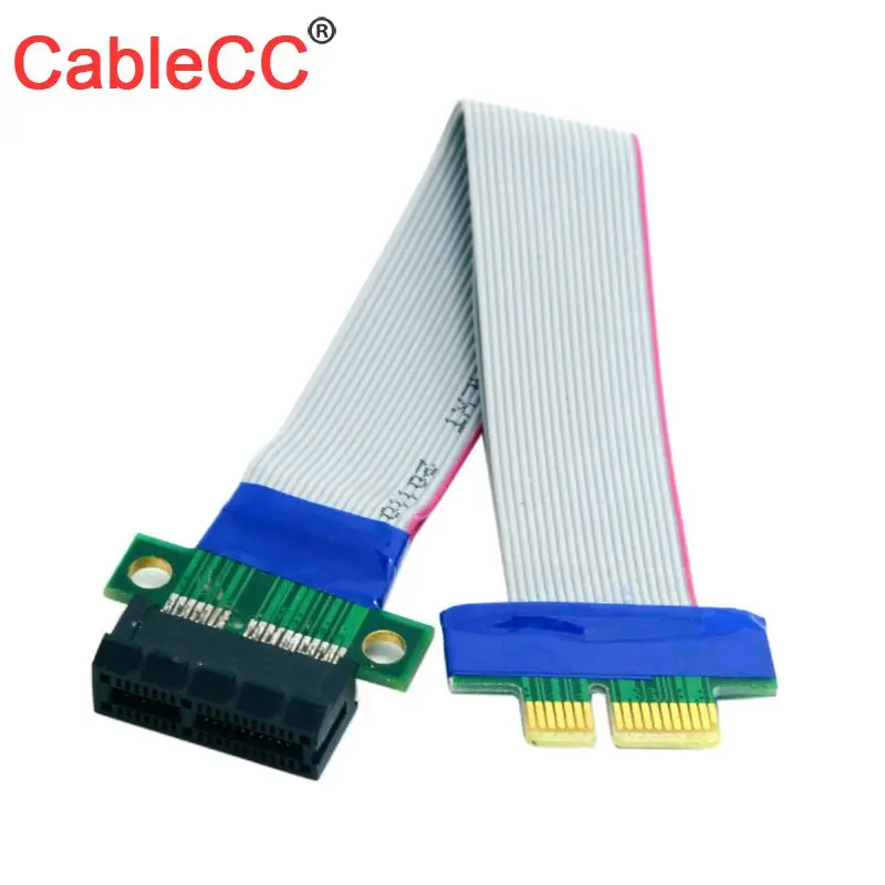 Zihan PCI-E Express 1X Slot Riser Card Extender Extension Ribbon Flex Relocate Cable 20cm