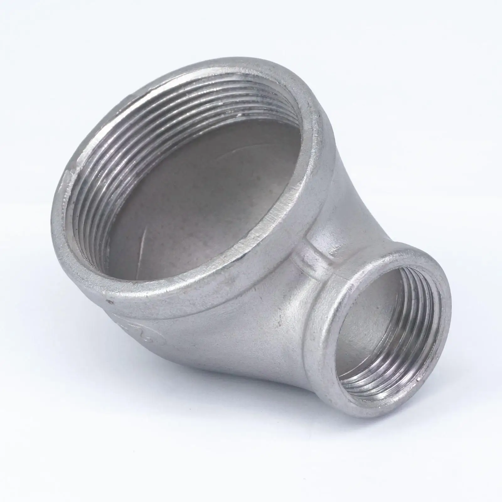 

2" BSP To 1" BSP Female 304 Stainless Steel Reducing Elbow Connector Pipe Fitting water oil air 230 PSI