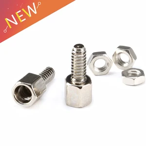 Vít khoảng cách hình lục giác với D-Sub VGA, DB9, DB15, DB15, RS232, đầu nối nối tiếp, 5mm + 7mm, 20 bộ Bán hàng vít chính 7mm - №6