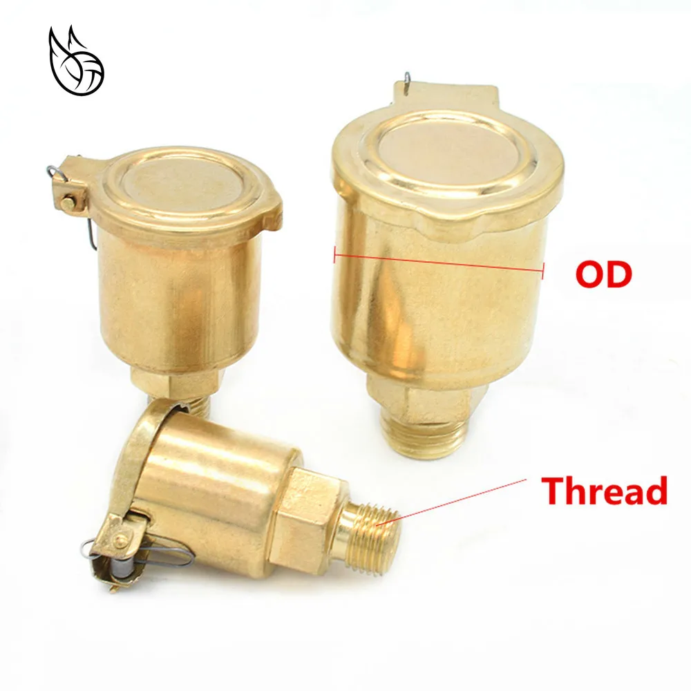 Metric Male Thread Brass Oil Cup Oil Port Cap Oiler Flip Cap Cover For Genertor Engine Bottom Brackets