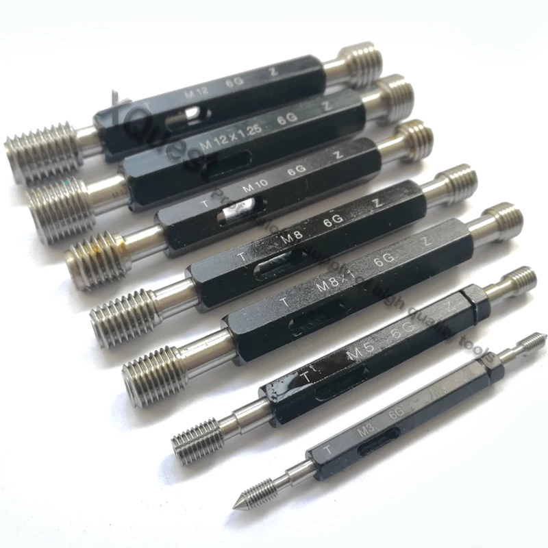 Calibre de Rosca Fina 6g Medidor m1 M1.2 M1.4 M1.6 m2 m3 m4 m5 m6 m8 M10 M12 X1.5 X1.25 x1 X0.5 t z