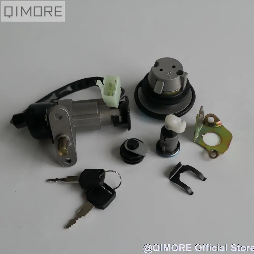 Ignition Switch Lock Key Set for Scooter B08 B09 Roketa Cayman Sunl SL150-18B Adly Jet Fox TGB Key West, Key Largo Taotao GT5