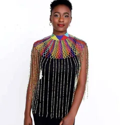 Dudo Store Bohemian African Crystal Jewelry Set Size US 8 Crystal Fine Body Jewelry Set Shoulers Custom Size Color