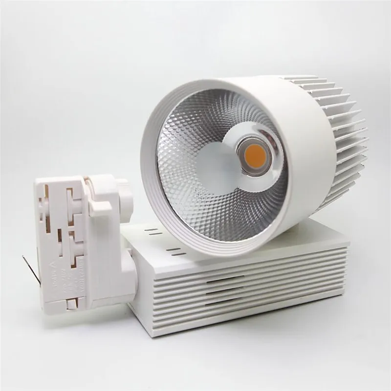 

40W COB LED Track Lights LED Track Rail Lamps Spot light for Clothes Shoes Stores Shops Lighting 3 Phase 4 Wires