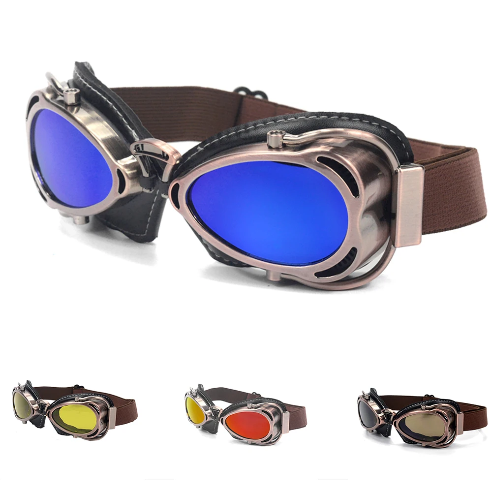 evomosa Motorcycle Sunglasses Scooter Motocross Goggle Glasses Cycling Goggles Cruiser Steampunk ATV Bicycle Eyewear Glasses New