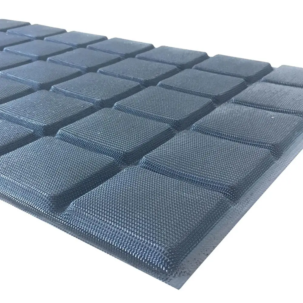 Bluedrop silicone tartlets formrectangle shape baking sheet panini mold square mould 8.5cm 35 caves