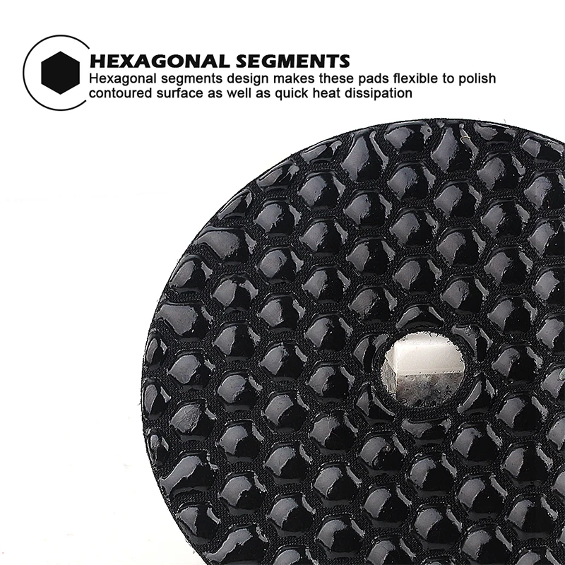 4 inch 100mm Black Buff Polishing Pads Resin Bond For Granite Marble Ceramic Stone Polishing Premium Quality