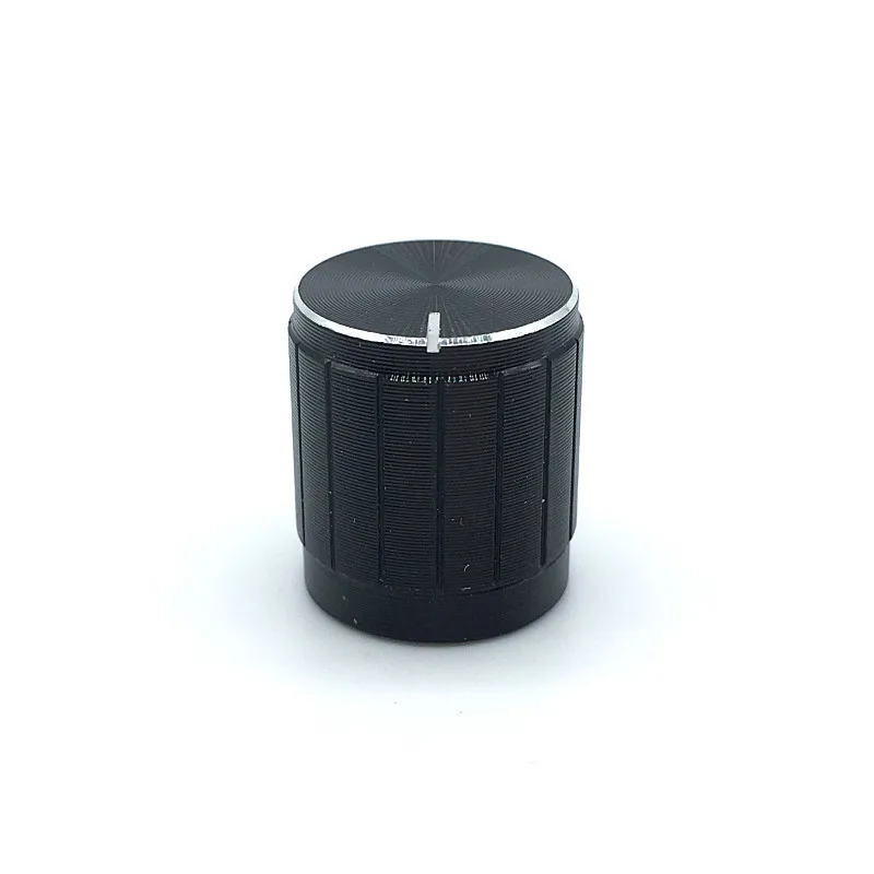 5 uds. Tapas de interruptor de aleación de aluminio negro, plateado y dorado, perillas de potenciómetro de 15x17mm, interruptor codificador, eje de