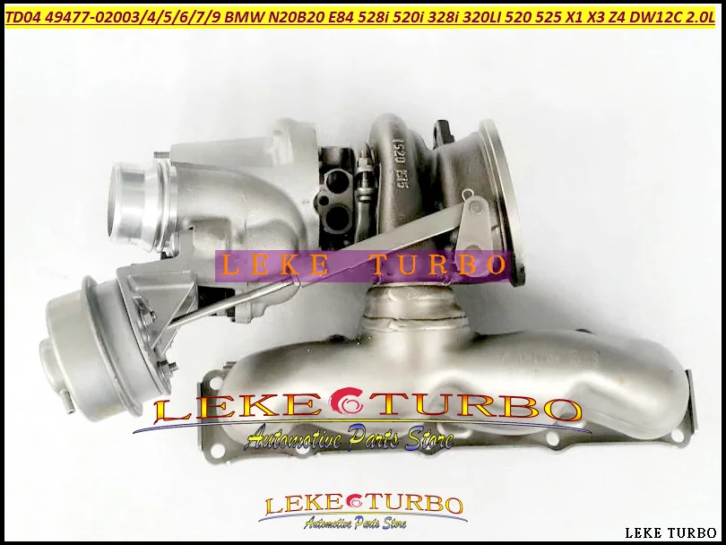 

Turbo TD04 49477-02003 49477-02057 49477-02058 For BMW N20B20 E84 528i 520i F10 F11 328i 320LI 328 520 525 X1 X3 Z4 DW12C 2.0L