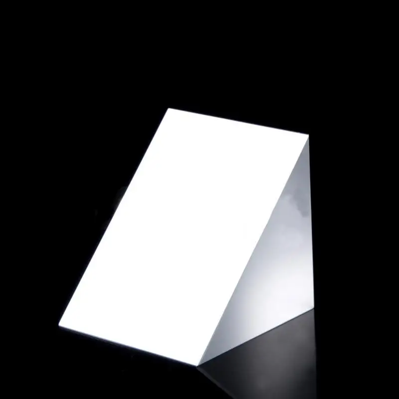 

40x40x40mm Optical Glass Triangular Lsosceles K9 Prism With Reflecting Film Medicine