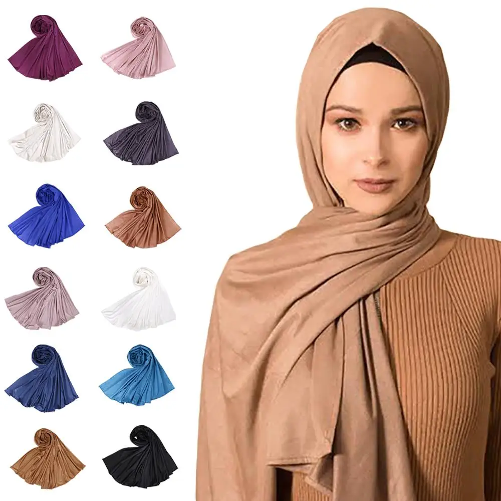 

Muslim Women Maxi Scarf Plain Hijab Scarves Hijab Islamic Shawl Stole Wrap Headscarf Prayer Turban Middle East Ramadan Turkey