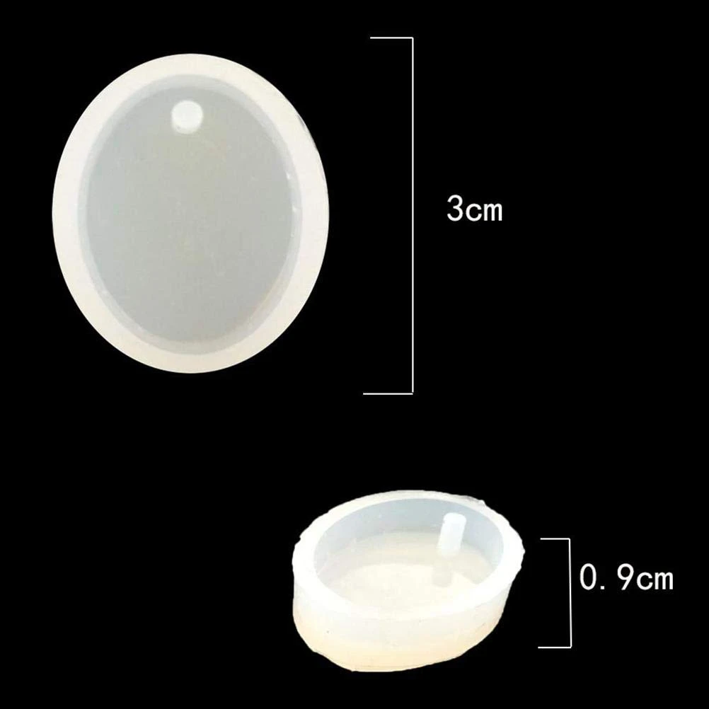 15 Pack Silicone Resin Pendant Mould Jewellery Molds With Hanging Hole For Diy Jewelry Craft Making 5 Shapes