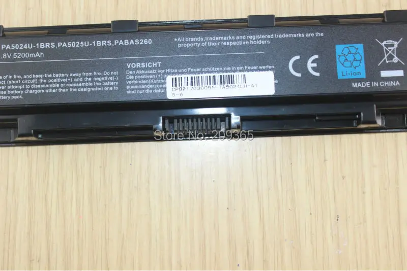 New Laptop Battery FOR TOSHIBA Satellite L800 L805 L830 L835 L840 L850 L855 C800 C805 C840 C850 C855 C870  PA5024U-1BRS