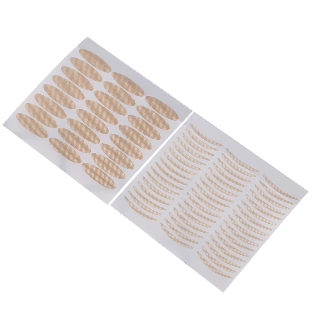 96pcsBreathable Eyelid Tape Invisible =48 Pairs Adhesive Invisible Self- Adhesive Lace Stickers Slim And Wide Type Assorted Eye