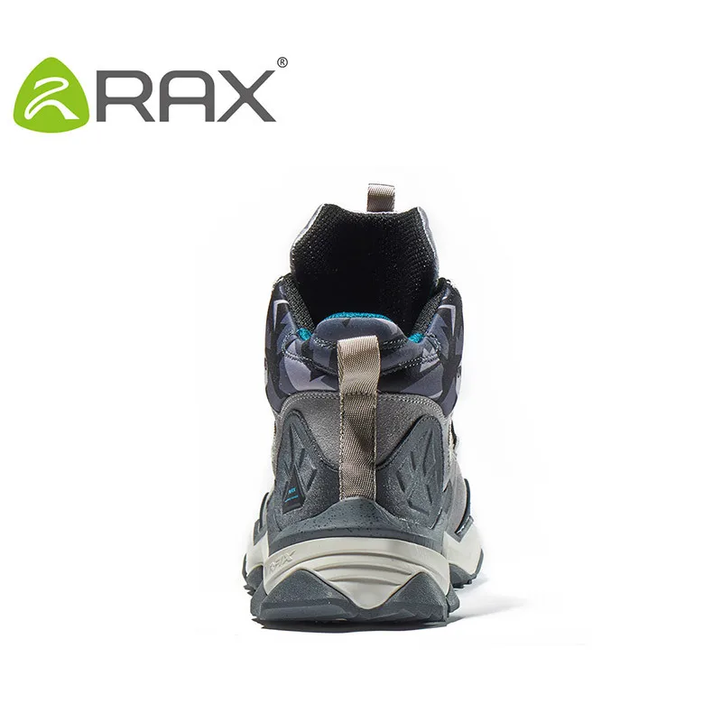 RAX Men Hiking Boots Waterproof Winter Warm Snow Boots Anti-slip Hunting Shoes Men Outdoor Sneakers for Men Trekking Shoes Light