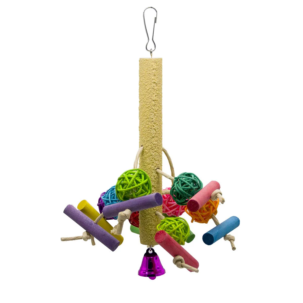 1PCS Parrot Toy Bird Toy Grinding Rod Paper Rope Rattan Ball Gnawing String Climbing Grinding Claw Grinding Mouth