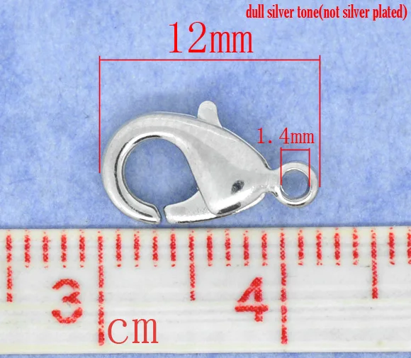 Lovely 50 Lobster Clasps. Fit Link Chain Bracelet 12x7mm (B10181)