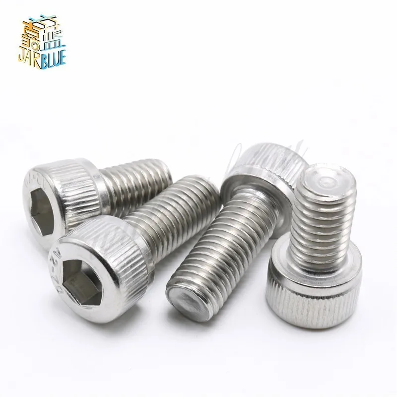 50pcs 8#-32 *5/8 3/4 1/4 1/2 3/8 Length 304 Stainless Steel US UNC Coarse Thread Allen Head Screw Cap Hex Hexagon Socket Bolt