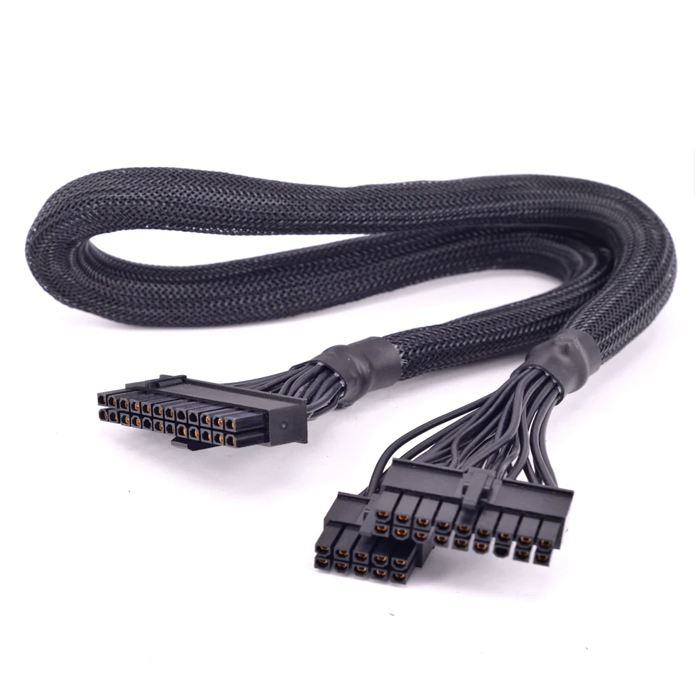 18+10 Pin to 20+4Pin 24Pin ATX Power Supply Cable Sleeved for Seasonic FOCUS PLUS Platinum 850 750 650 550 W Focus+ PSU Modular