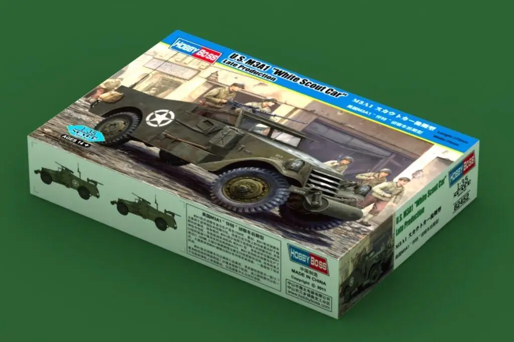 

Hobbyboss 82452 1/35 M3A1 "Белая скаутская машина поздно"