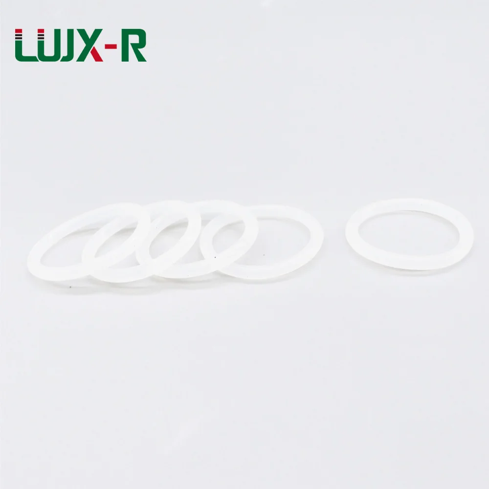 LUJX-R 20pcs O Ring Seal 1mm Gasket OD 4 5 6 7 8 9 12 17 20 25 28 32 mm White Silicon O-ring Silicone Washer VMQ O Ring Grommet