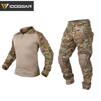 IDOGEAR 전술 위장 유니폼, 3 세대 전투 BDU 의류, 스포츠 의류 3001