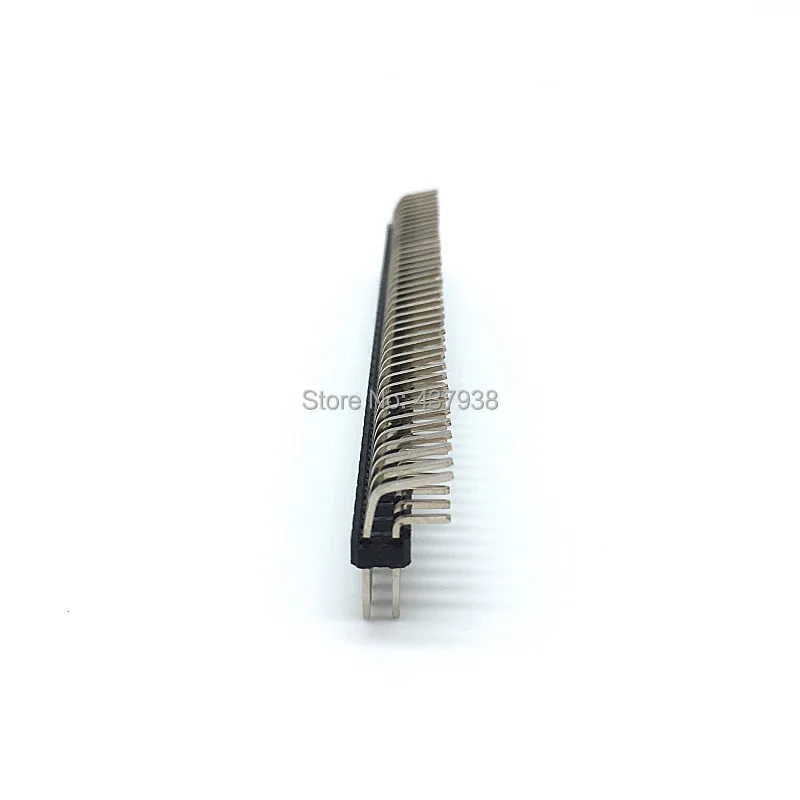 5pcs Double Two Row Pin Header Connector 2.54mm 40 Pin 2x40 Pin Header Male Right Angle Connector Strip