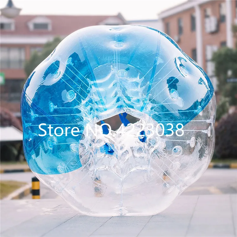 Gratis Verzending 1.2 m 0.8mm TPU Opblaasbare Zorb Bal Bubble Voetbal Opblaasbare Menselijke Hamster Bal Bumper Bal voor Kinderen