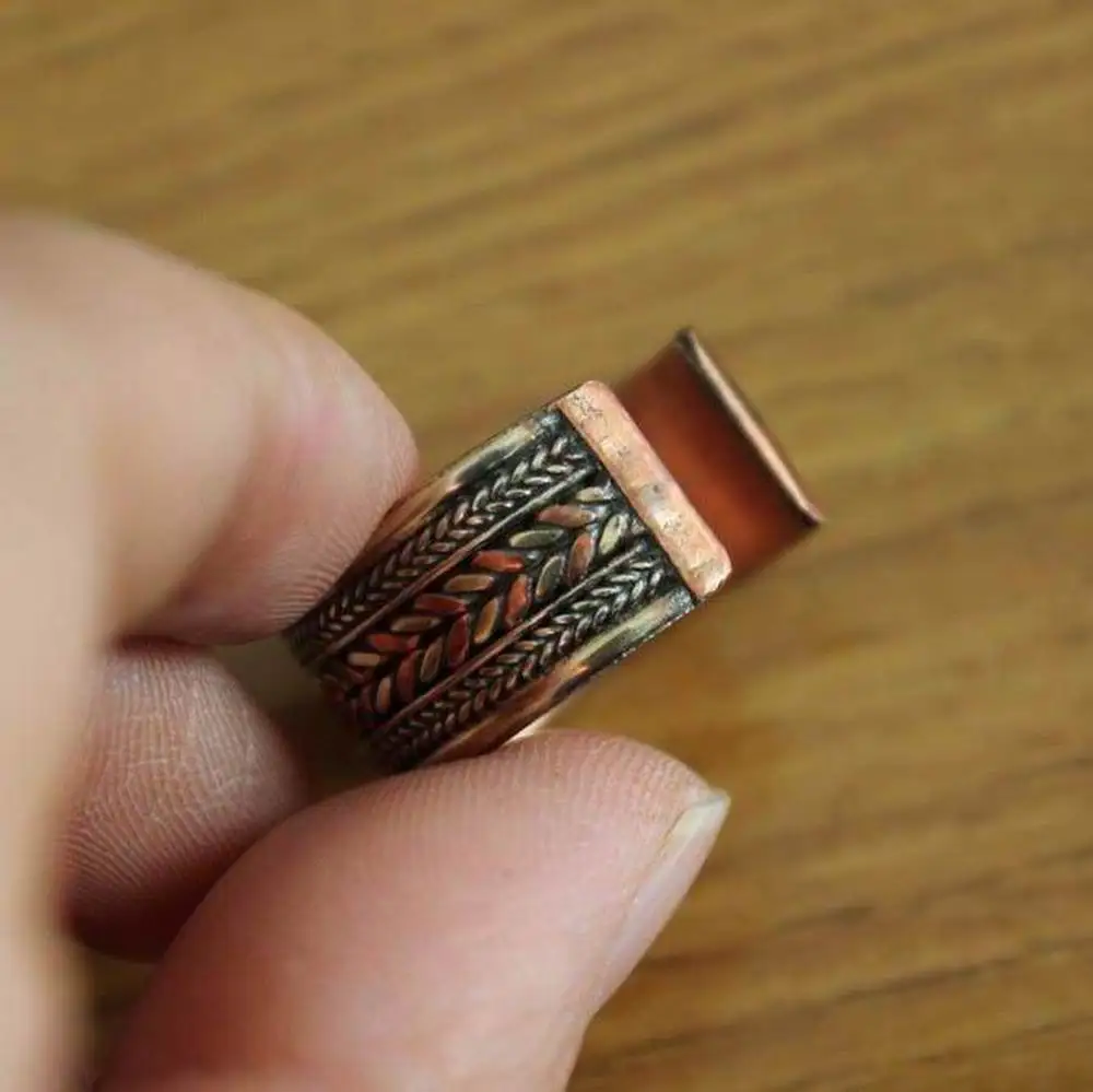 RG008 Handmade Tibetan 3 Metal Copper Adjustable Ring or Thumb Ring India Nepal Jewelry New Arrival