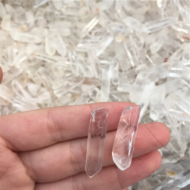 1000g natural quartz crystal original point small thin pieces