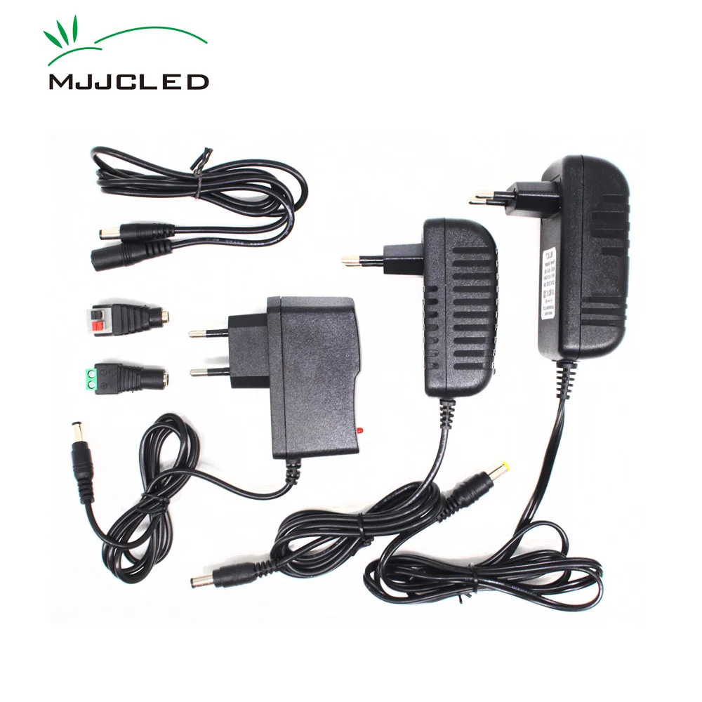 Fuente de alimentación para tira de luces LED, transformador de 12 V, 2A, 3A, 1A, 220V, 12 V, AC, DC, LED, adaptador de 12 voltios, 5A, 4A,