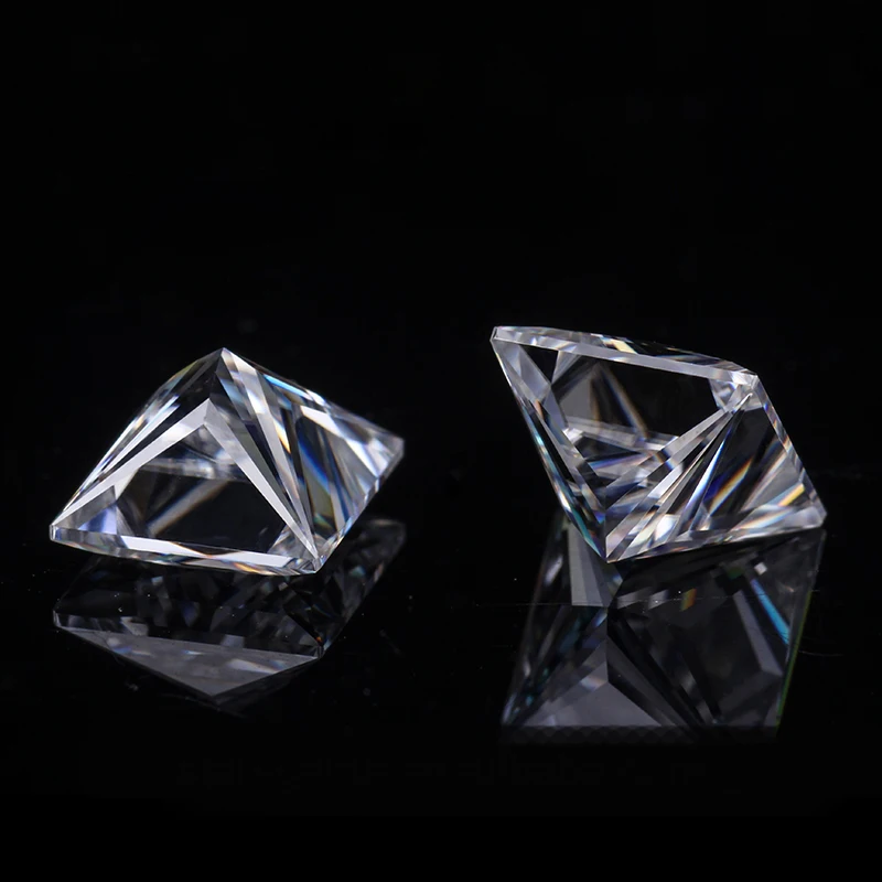 3.5*3.5mm Princess Cut VVS Moissanite Super White Moissanite Diamond 0.24 carat for Jewelry