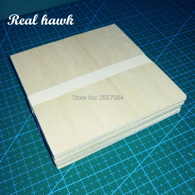 AAA+ Balsa Wood Sheets ply100mm long 100mm wide 0.75/1/1.5/2/2.5/3mm thick 10 pcs/lot for airplane/boat model DIY