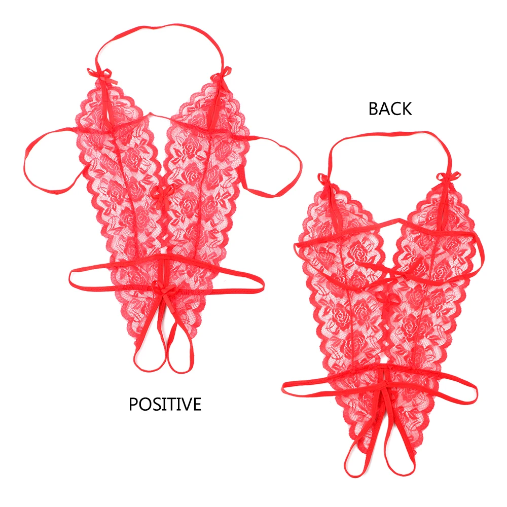 OLO-Costumes sexy en dentelle pour adultes, sous-vêtements à trois points, string, lingerie siamoise, produits pour adultes, 7.0